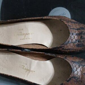 Salvatore Ferragamo Brown Heeled Shoes with Sophisticated Design